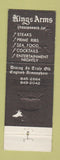 Matchbook Cover - Kings Arms Steak House Toluca Lake CA