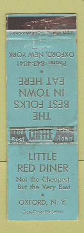 Matchbook Cover - Little Red Diner Oxford NY WORN