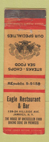 Matchbook Cover - Eagle Restaurant Jamaica NY WORN