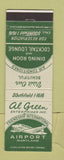 Matchbook Cover - Al Green Friendship International Airport MD