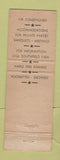 Matchbook Cover - Al Green Friendship International Airport MD