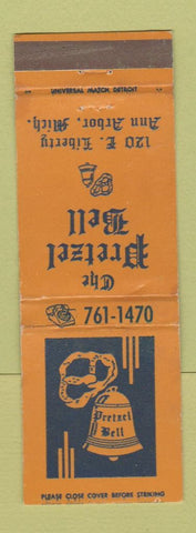 Matchbook Cover - Pretzel Bell Ann Arbor MI Restaurant WEAR