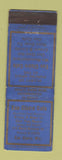 Matchbook Cover - Eau Claire Cafe WI WORN