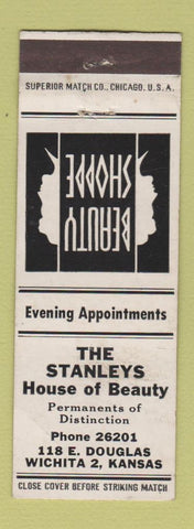 Matchbook Cover - Stanleys House of Beauty Wichita KS WORN