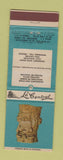 Matchbook Cover - La Central Railroad Mexico Clay Sculpture