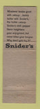 Matchbook Cover - Snider's Hotter Catsup WEAR Devil