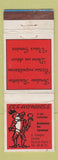 Matchbook Cover - Les Armures Restaurant Geneve Switzerland WEAR