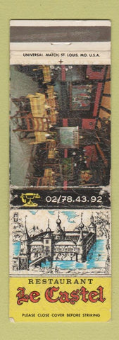 Matchbook Cover - Restaurant Le Castel Gelgium? WORN