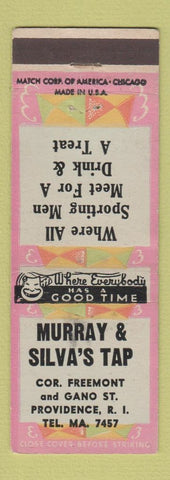 Matchbook Cover - Murray's & Silva's Tap Providence RI
