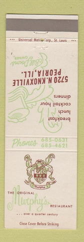 Matchbook Cover - Murphy's Restaurant Peoria IL