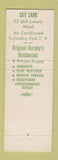 Matchbook Cover - Murphy's Restaurant Peoria IL