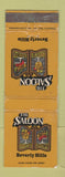 Matchbook Cover - The Saloon Beverly Hills CA WEAR