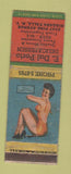 Matchbook Cover - E Dal Porto Deli Niagara Falls NY pinup WORN