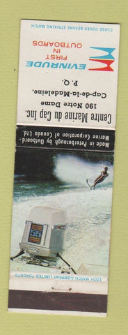 Matchbook Cover - Evinrude Boat Motors Cap de la Madeleine QC