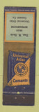Matchbook Cover - Atlas Cement Thos Davis UNIVERSAL LONG WEAR