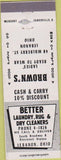 Matchbook Cover - Better Laundry Rug Dry Cleaners Lebanon OH