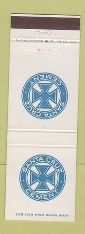 Matchbook Cover - Santa Cruz Cement San Francisco CA