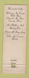 Matchbook Cover - Muffin Man Restaurants