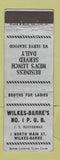 Matchbook Cover - Wilkes Barre PA Pub