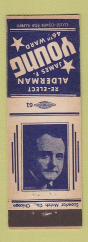 Matchbook Cover - James F Young Alderman Election