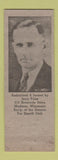 Matchbook Cover Francis Denison Sheriff Election Dane County ADVANCE Madison WI