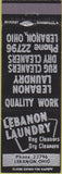 Matchbook Cover - Lebanon Laundry dry cleaning Lebanon OH