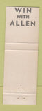 Matchbook Cover - Donald Don Allen Sheriff Election