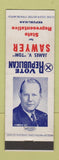 Matchbook Cover - James Tom Sawyer State Representative Election Republican