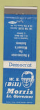 Matchbook Cover - WS Morris Lieutenant Governor Election Kansas City MO