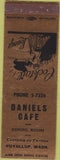 Matchbook Cover - Daniels Cafe Puyallup WA girlie