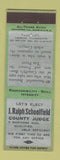 Matchbook Cover - J Ralph Schoolfield County Judge Election