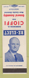 Matchbook Cover - Dominick E Cioffi General Assembly Election New Castle PA