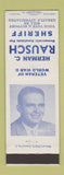 Matchbook Cover - Herman Rausch Sheriff Election