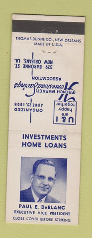 Matchbook Cover - Homestead Savings New Orleans LA