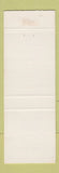 Matchbook Cover - Bennie DeProspero School Director Election