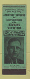 Matchbook Cover - William Shearer General Assembly Election