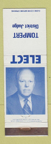 Matchbook Cover - Tompert District Judge Election WEAR