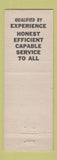 Matchbook Cover - Edith Hedden Auditor Knox County election