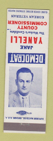 Matchbook Cover - Jake Yanelli County Commissioner Election