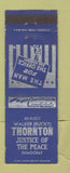 Matchbook Cover - Walker Thornton Justice of the Peace Election WEAR