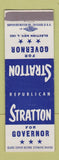Matchbook Cover - William Stratton for Governor 1952 IL Illinois