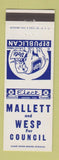 Matchbook Cover - Mallett and West Council Election Republican