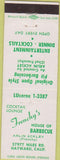 Matchbook Cover - Frenchy's BBQ Hayward CA