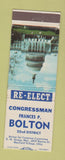 Matchbook Cover - Frances Bolton Election Mayfield Village OH