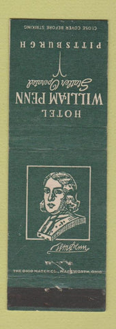 Matchbook Cover - Hotel William Penn Pittsburgh PA