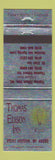 Matchbook Cover - Thomas Edison Inn Port Huron MI