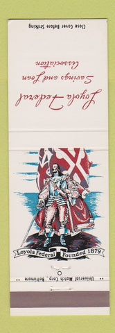 Matchbook Cover - Loyola Federal Savings Loan Towson Baltimore MD