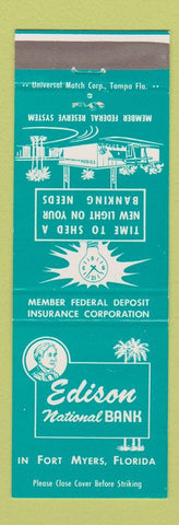 Matchbook Cover - Edison National Bank Fort Myers FL