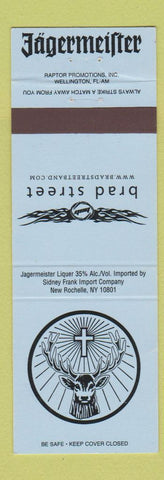 Matchbook Cover - Jagermeister Liquor Brad Street Band music