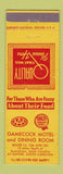 Matchbook Cover - Gamecock Motel Dining Room Santee SC